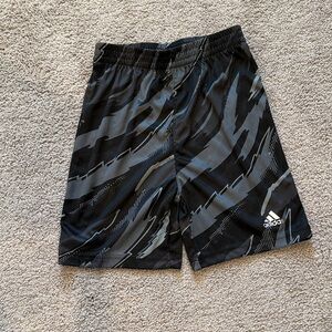 Adidas boys Athletic Shorts in Black and Gray